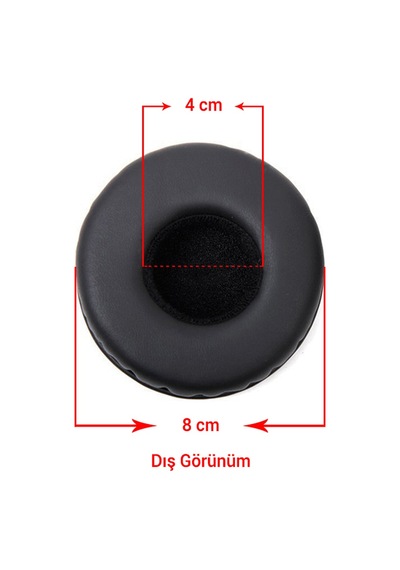 Kulaklık Yastığı Siyah 8 CM