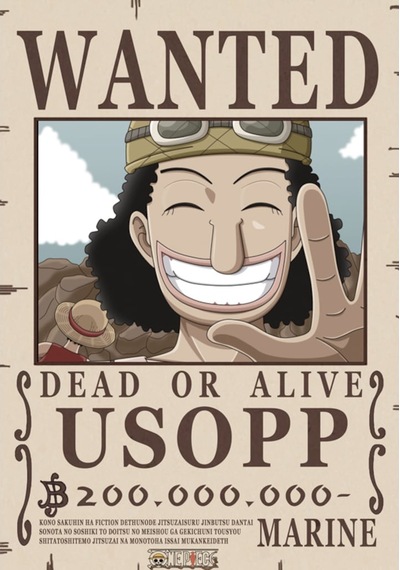 Renkselart- One Pıece Wanted Poster - 001