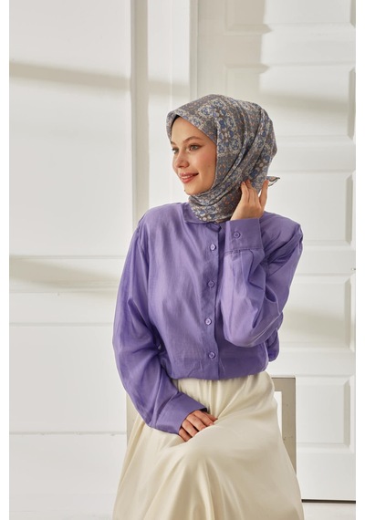 Silk Home Soft Eşarp 73093-31 Gümüş, Mavi, Yavruağzı, Gri