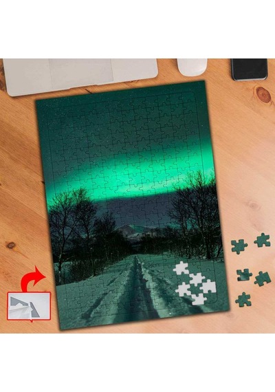 Kuzey Işıklarına Giden Yol 240 Parça Puzzle Yapboz Tablo-3667