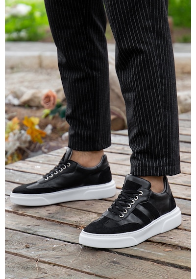 Daxtors Saphiro Günlük Ortopedik Erkek Sneaker Spor Ayakkabı Siyah