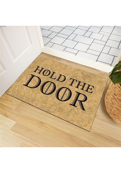 Kapı Önü Paspası - Modern Ve Şık Kapı Paspası Ev, Ofis Ve Dış Mekân Kullanımı İçin Hodor's Mat 45x65 Çok Renkli