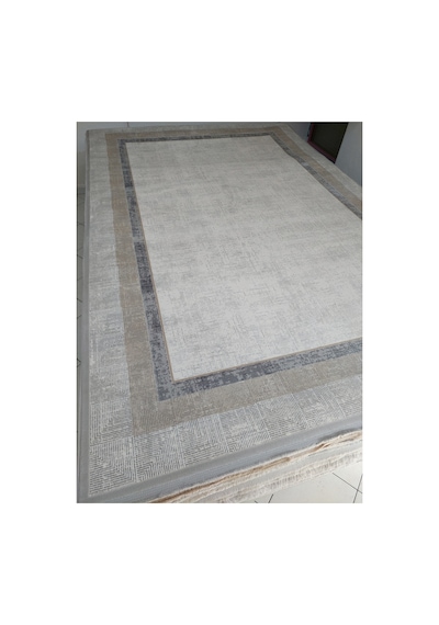 Soneva Serisi Sık Akrilik İplik Dokuma 200 X 300 6m2 Dokuma Halı Bej/gri