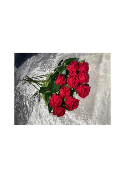 Kaliteli 10 Lu Kırmızı Yapay Kadife Gül Ev Vazo Dekor Süsü Özel Gün Çiçeği Yapay Çiçek 45-50 Cm Kırmızı - 929118804 Kırmızı Kaliteli 10 Lu Kırmızı Yapay Kadife Gül Ev Vazo Dekor Süsü Özel Gün Çiçeği Yapay Çiçek 45-50 Cm Kırmızı - 929118804 Kırmızı