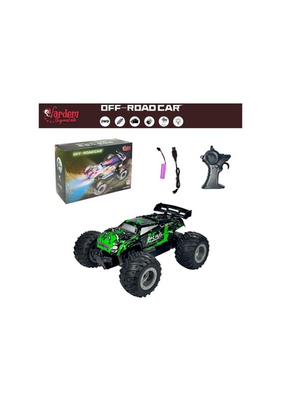 Uzaktan Kumandalı Full Fonksiyon 2.4g 1:18 Şarjlı High Off Road Araba Led Işıklı