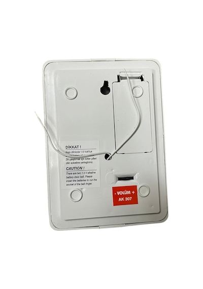 Akelsan Kapı Zili Ding-Dong Pilli Ses Ayarlı 12 Volt Ak-307