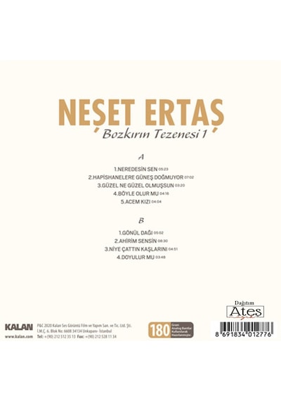 Neşet Ertaş - Bozkırın Tezenisi Vol.1  (Plak)