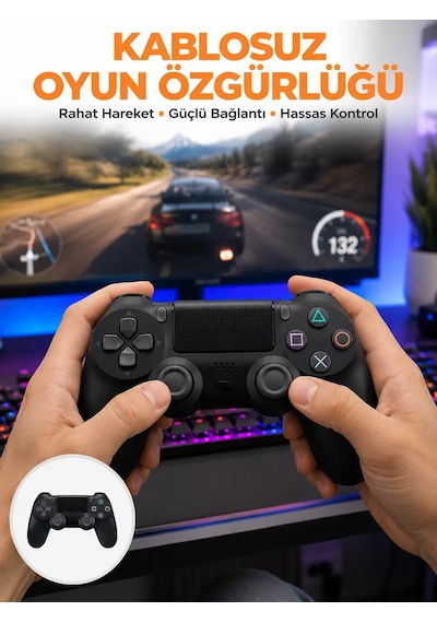 Northcity Ps4 Kablosuz Oyun Kolu: Gerçekçi Titreşimli Yeni Nesil Kontrolcü