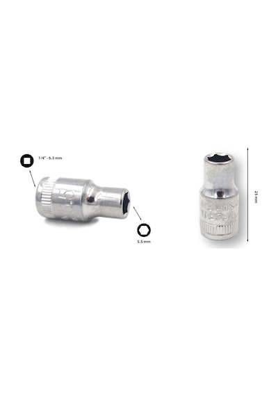 Ceta Form ¼” 5.5 mm 6 Köşe Lokma Anahtar  C02-H055