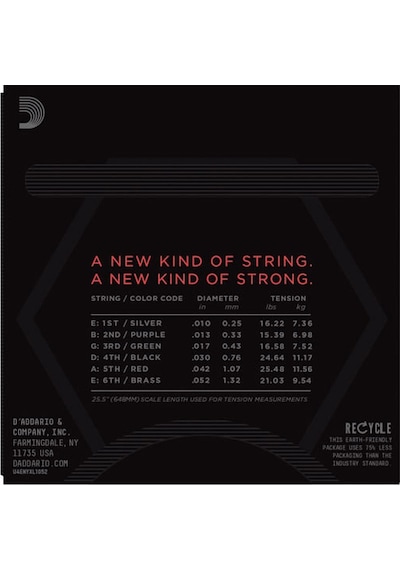 D'addario Nyxl1052 Nickel Wound Electric Guitar Strings. Light To