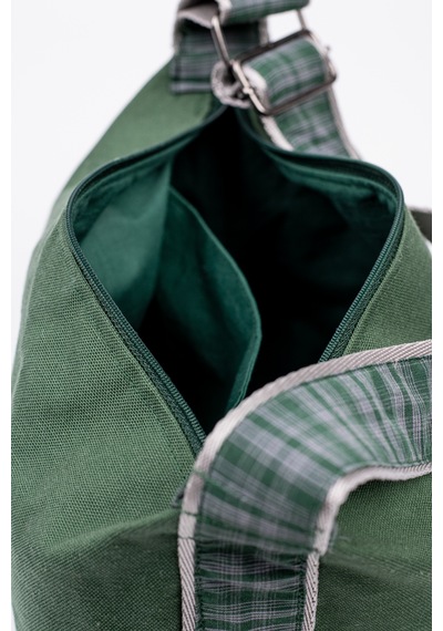 Fabric Craft Bag El Çantası Duck Kumaş Yeşil Ayarlanabilir Askılı Haki
