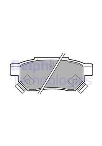 DELPHI LP625 Fren Balatası Arka Civic 96-00 Concerto 89- Integra 97- Jazz 08- / 25 99- 45 99- 200 95- 400 95- / Zr 01-