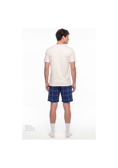 Penti Erkek Renkli Sunset Serve Şortlu Pijama Takımı Çok Renkli