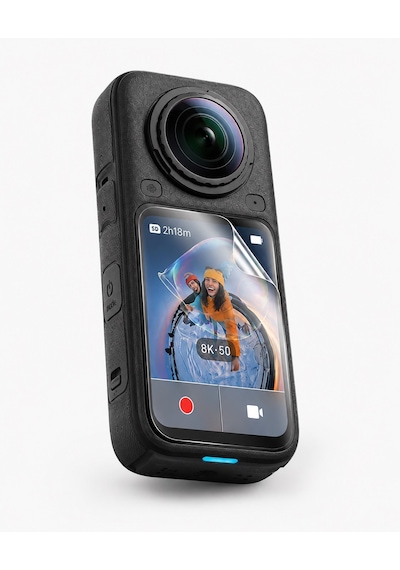 Insta360 X6 Aksiyon Kamera  3 Adet Şeffaf Ekran Koruyucu Nano Jelatin