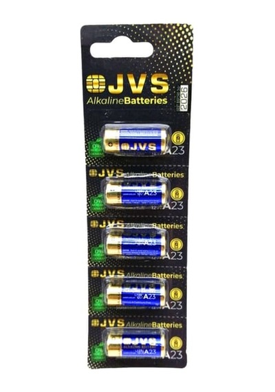 Jvs A23 Lr23 12v Alkalin Araç Kumanda Pili 5 Li Paket Garaj Kapısı Alarm Pili