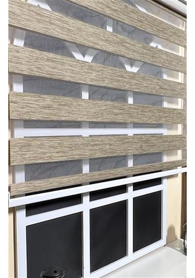 Zebra Stor Perde Kahverengi Stb 400v05-d Çok Renkli