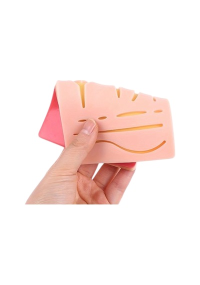 Akestoria Med FC-052 Esnek Dokusu Özel Yapı Silikonlu Sütür Eğitim Pedi 13 x 18 CM