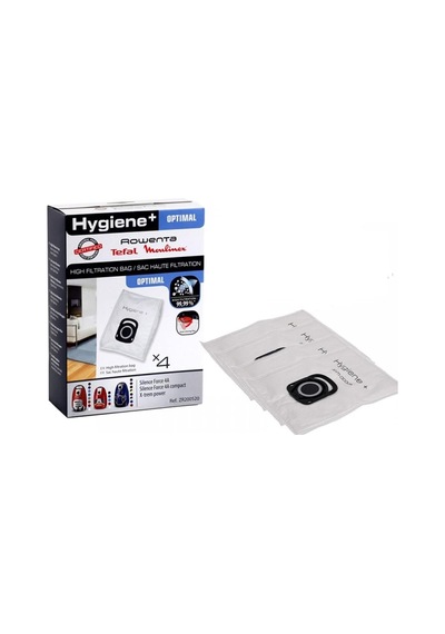 Popüler 4'lü Toz Torbası Hygiene+ Rowenta Silence Force Uyumlu 4a Ro6493 İle Uyumlu