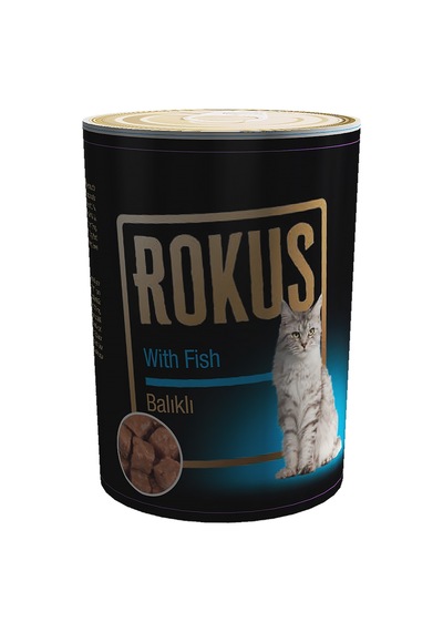 Rokus - 829 - Balıklı Kedi Konservesi - Csmo-tex - 410g Rok240410fhaca1
