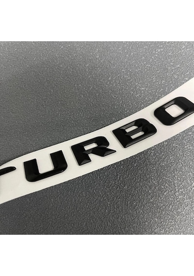 Turbo Krom Bagaj Yazısı Arması Logosu 3m 3d Abs Mercedes 508