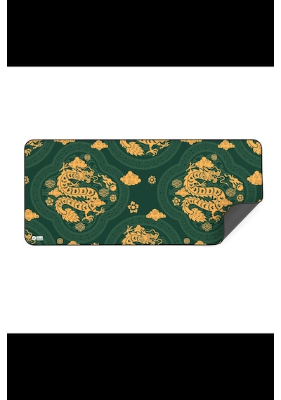 Hawk Green Dragon 90x40 Mouse Pad