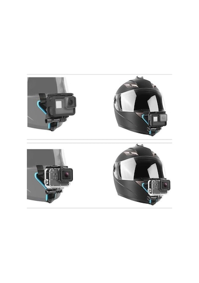 Go Pro Aksiyon Kamera Motorsiklet Kask Alt Çene Bağlantı Aparatı Çok Renkli