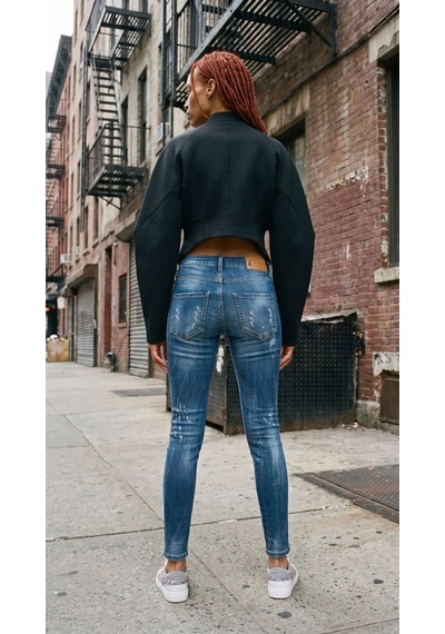 Dsqotheq Bodyshape Kadin Jean Pantolon Mavi