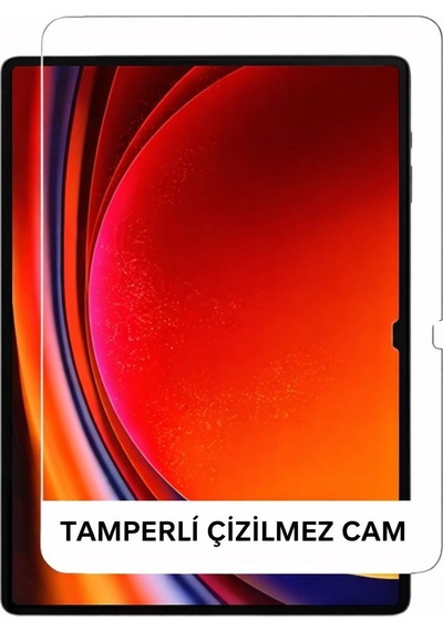 Samsung Galaxy Tab S10 Fe Plus S10 Fe+ Tamperli Cam Ekran Koruyucu Kalemle Tam Uyumlu 9h Kırılmaz Cam