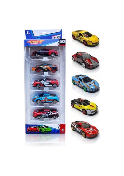 Yarış Arabaları 5 Li Set Karışık Renk Ve Model