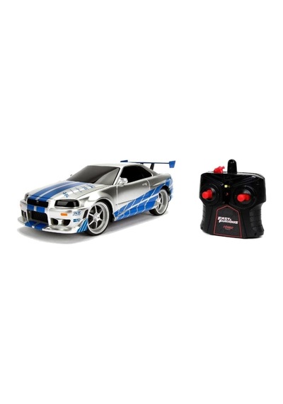 1:24 Uzaktan Kumandalı Fast & Furious Brian's 2002 Nissan Skyline Gt-r Bnr34