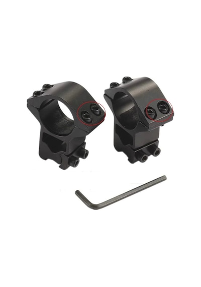 Nikula-25.4mm Dürbün İçin 11mm Yüksek Havalı / Av Tüfeği Ayağı Lisinya Siyah