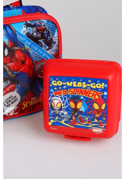 X Dekomus Lisanslı Spiderman Due Nyc Collection Beslenme Çantası,beslenme Kabı,matara Seti Altın