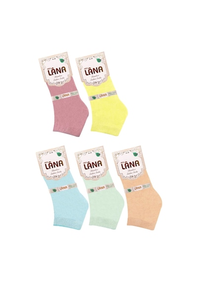 Kral Socks Kadın Bambu Patik 5 Adet Dikişsiz Görünmez Parfümlü Çorap Asorti