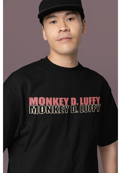 Sevbano Monkey D. Luffy Sırt Baskılı Unisex Oversize One Piece Anime Tişö Siyah Sevbano Monkey D. Luffy Sırt Baskılı Unisex Oversize One Piece Anime Tişö Siyah
