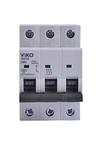 10vtb-3c63 Otomatik Sigorta 10ka C Tipi 3 Kutup 63a