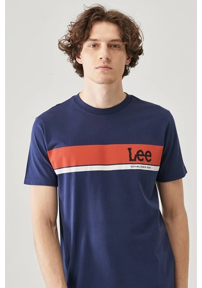 Lee Erkek T Shirt L211918 410 Lacivert