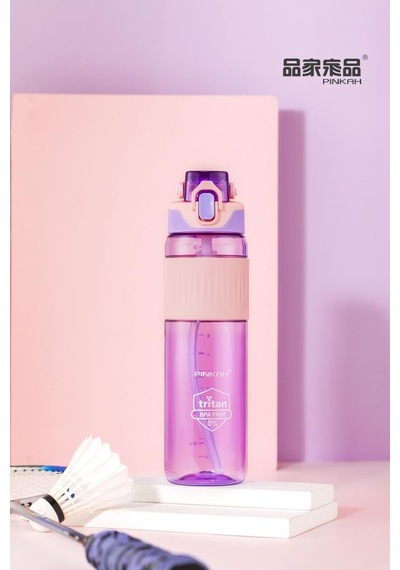 Pınkah Pj-756 750ml Pipetli Pembe Tritan Matara Pembe