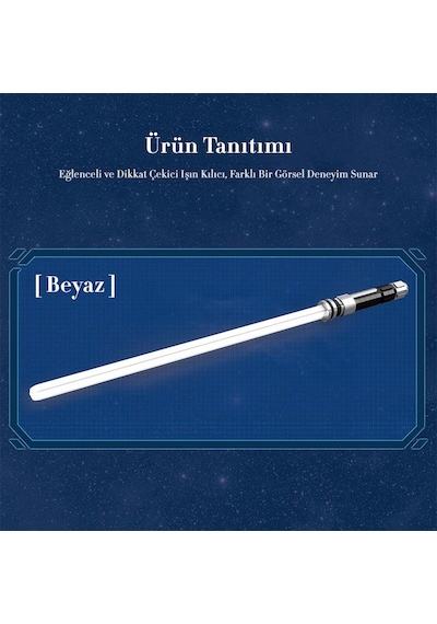 Reobrix 99013 Işın Kılıcı Beyaz Yaratıcı Yapı Blok Seti Building Blocks Lightsaber - 606 Parça