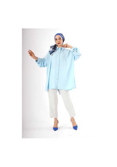 Fatma Sezen Over Size Tunik - Kadın Çok Renkli