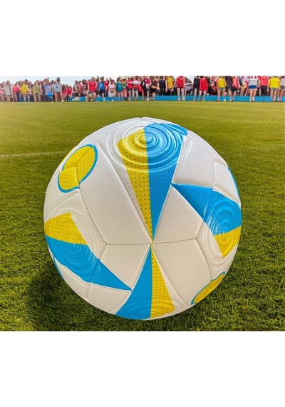 Avrupa Futbol Şampiyonası Maç Topu Kabartmalı Yüzey Halı Saha Çim Çok Renkli