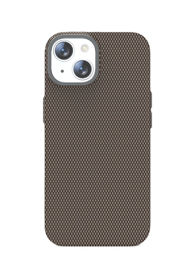 Piili Apple iPhone Uyumlu 15 Kevlar Serisi Magsafe Kılıf Siyah