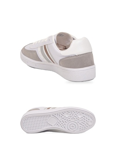 Grijak Beyaz-buz Bağcıklı Hafif Esnek Rahat Tabanlı Unisex Yürüyüş Ve Spor Ayakkabı Sneaker 015 G