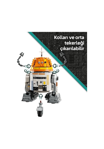 LEGO® Star Wars: Ahsoka™ Chopper (C1-10P)™ Astromech Droidi 75416 - 10 Yaş ve Üzeri Çocuklar için İnşa Edilebilen Model Yapım Seti (1039P) LEGO® Star Wars: Ahsoka™ Chopper (C1-10P)™ Astromech Droidi 75416 - 10 Yaş ve Üzeri Çocuklar için İnşa Edilebilen Model Yapım Seti (1039P)