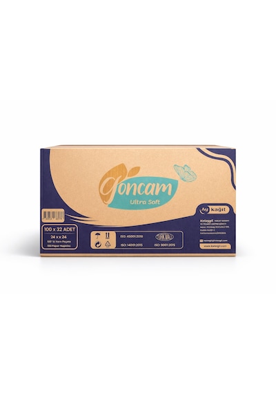 Ekonomik Kare Peçete 100 Yaprak X 32 Paket