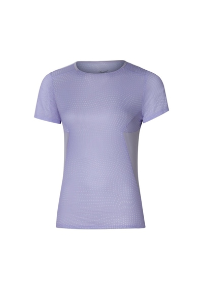 Mizuno Dryaeroflow Graphic Tee Kadın Tişört Mor Çok Renkli
