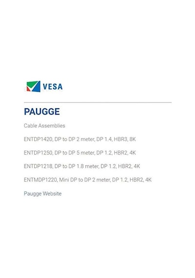 V1.4 Vesa Displayport Sertifikalı 32.40 Gbps Bandwith Hbr3 8k 60hz, 4k 120hz, 4k 60hz, 2k 165hz, 1080p 240hz Destekli Hdr, Freesync, G-sync Displayport Kablo