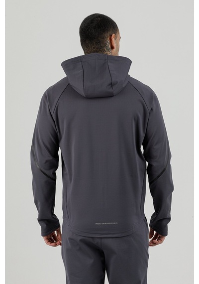 Airlife Power 22 Cr Line Tam Boy Fermuarlı Erkek Kapüşonlu Sweatshirt Smoked Füme