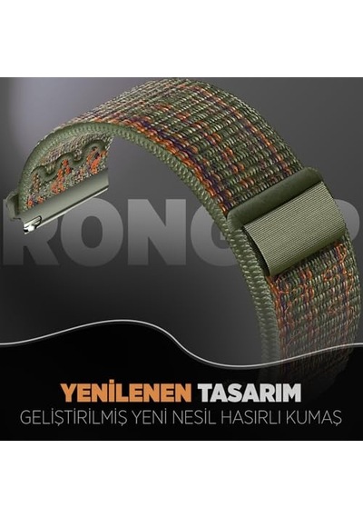Uyumlu Hasırlı Fabric Loop 22mm Kumaş Kordon Gt5 Gt5 Pro Gt4 Gt3 Gt3 Pro Gt2 Gt2 Pro 46mm Için Terletmeyen Hafif Yap