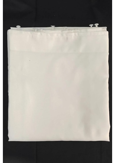 Tr Ekru Saten Güneşlik Perde - Ecru Color Satin Sunshade Curtain Thick Fabric High Quality Ekru 300 X 180 Genel