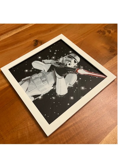 Stormtrooper 3d Baskı Tablo Çerceve